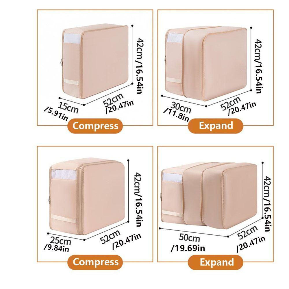 Ultra Large Capacity Clothes Storage Bag Foldable Quilt Organizer Compression Packing Cube  Travel