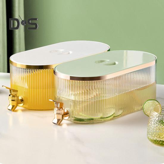 5.3L lodówka zimny czajnik o dużej pojemności z kranem odporny na ciepło i zimno szczelny Food Grade łatwy do czyszczenia dzbanek na sok do domu