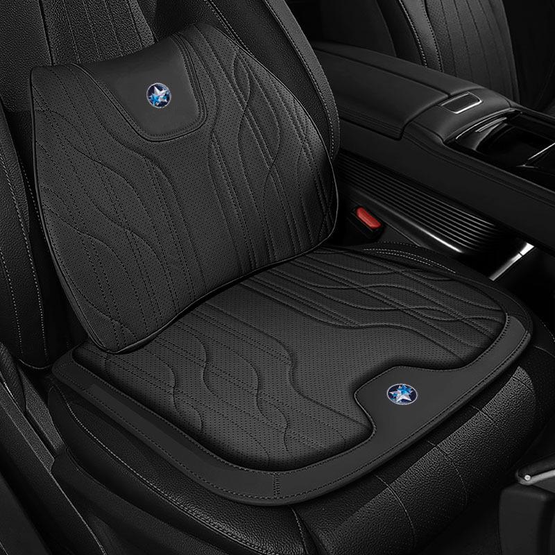 Venucia Car Neck and Lumbar Support Cushion - Memory Foam Comfort Headrest Pillow
