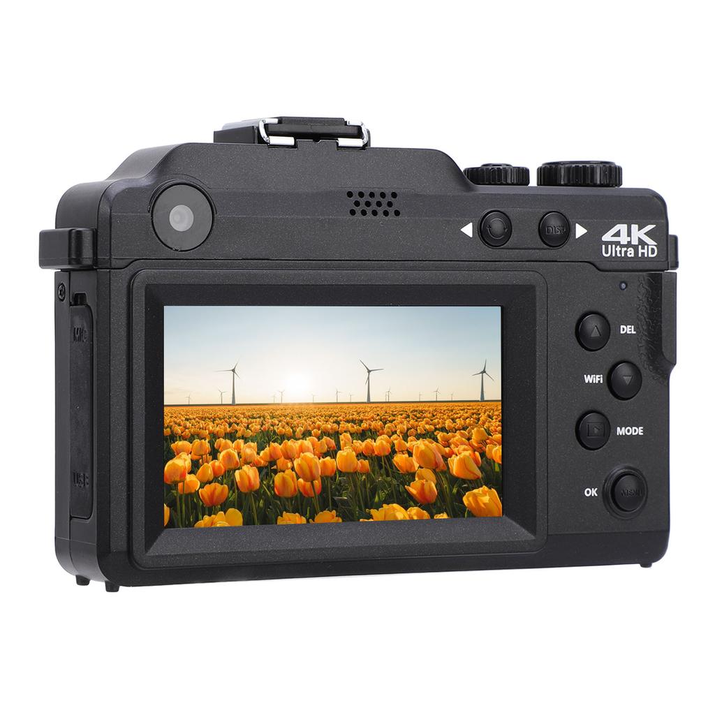 4K Digital Video Camera for Photography 56MP HD 18X Digital Zoom Wireless Fidelity Retro Micro SLR D