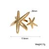 New Bohemia Trendy Gold Color Stainless Steel Ocean Starfish Star Rings for Women Men Personality Summer Beach Jewelry Colorfast