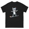 French Bulldog Dog Snowboarding Fun Snowboard Design T-Shirt