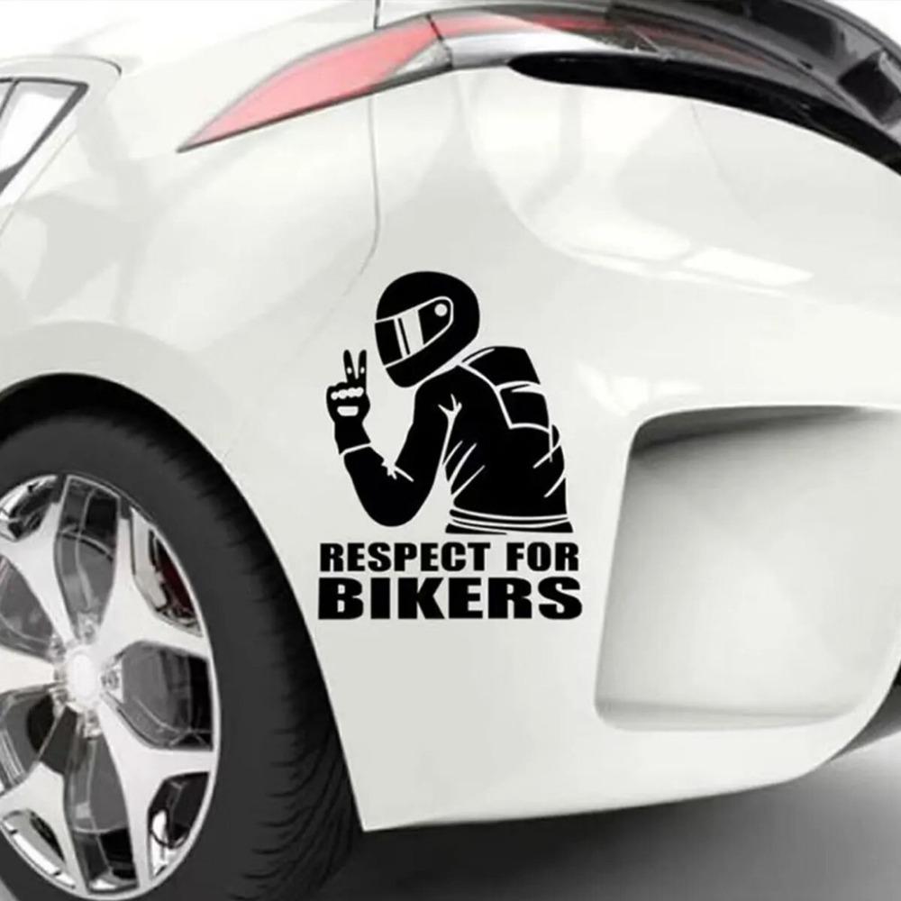 Nálepka Rešpekt pre motorkárov - Skvelá nálepka pre motocyklistov na auto/motocykel