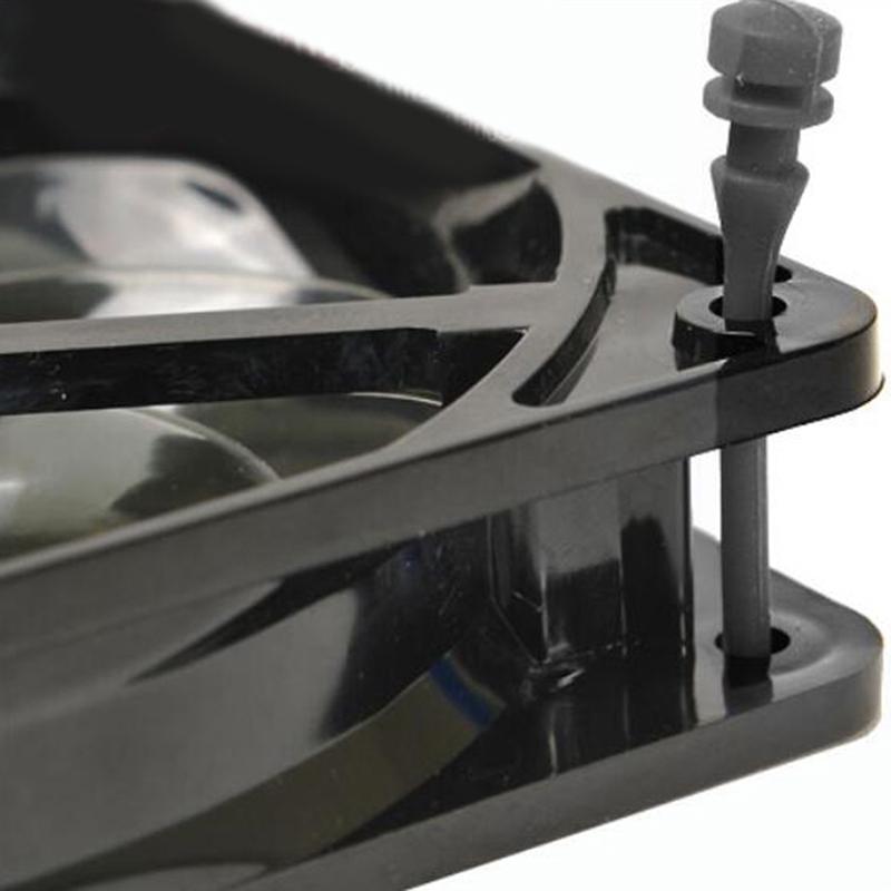 20Pz Rivetto a Vite Gomma PC Ventola Assorbimento Rumore Ventole Vibrazione Viti in Silicone