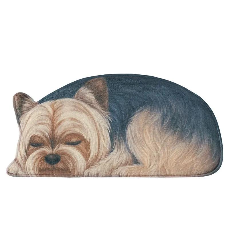 Floor Mats, Non-slip Mats, Entrance Door Bathroom Absorbent Toilet 3D Puppy Animal Bedroom Bedside Blanket Living Room