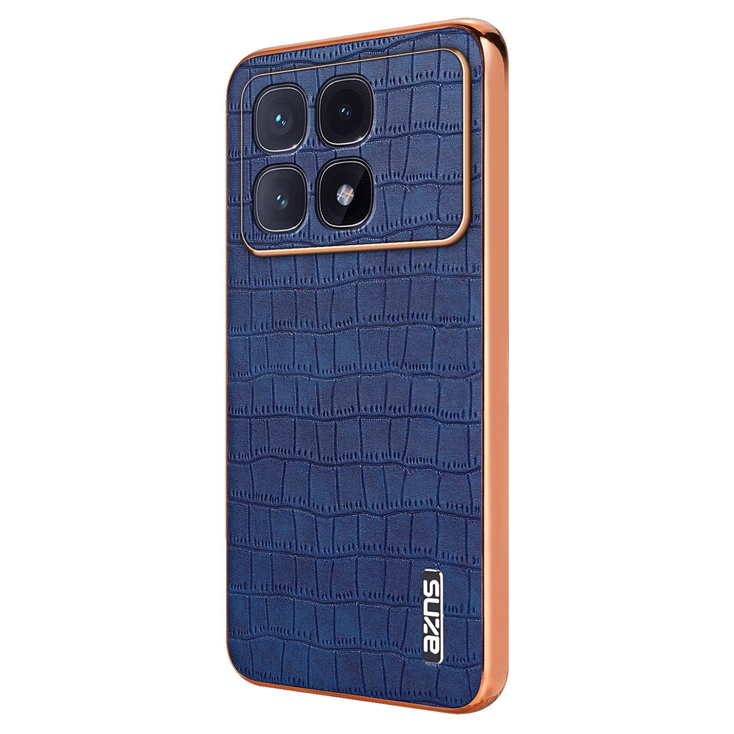 AZNS For Xiaomi Redmi K70 Ultra Case Electroplating Crocodile Texture PU+TPU Phone Cover B