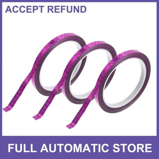 Ptripe Tape 164.04ft x 0.31  Laser Purple 3Pcs
