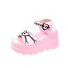 35-43 Plus Size Fashion Slope Heel Women Sandals Metal Chain Decoration Female Buckle Platform Shoes Women's Sandals Tide Shoes