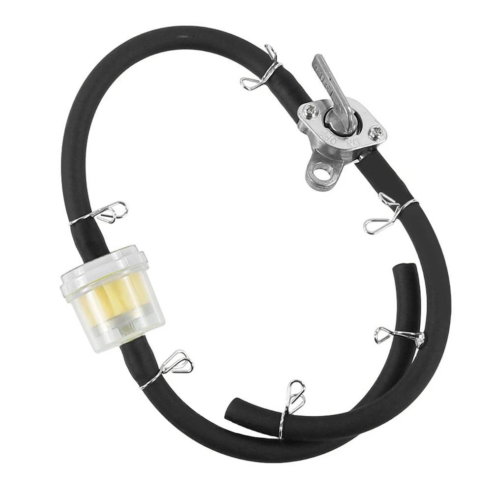 Universal Motorcycle Moped Fuel Filter Motorcycle Gas Fuel Oil Filter 6mm for Scooter Dirt Bike ATV