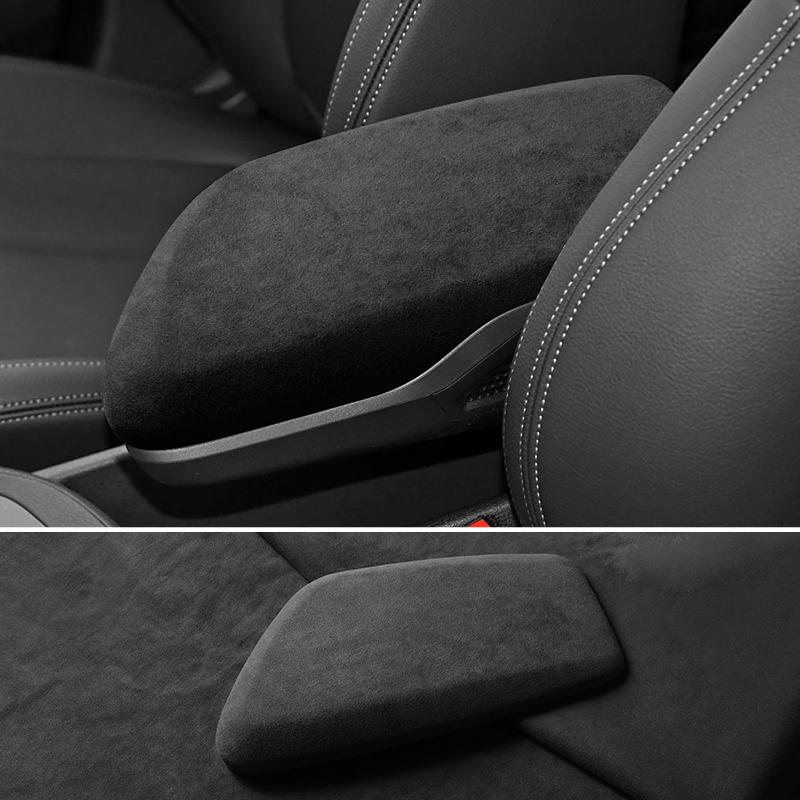 Made of Alcantara For BMW X1 F40 (2016-) Car Center Console Armrest Box Pad ABS Armrest Protective Cover Auto Accessories
