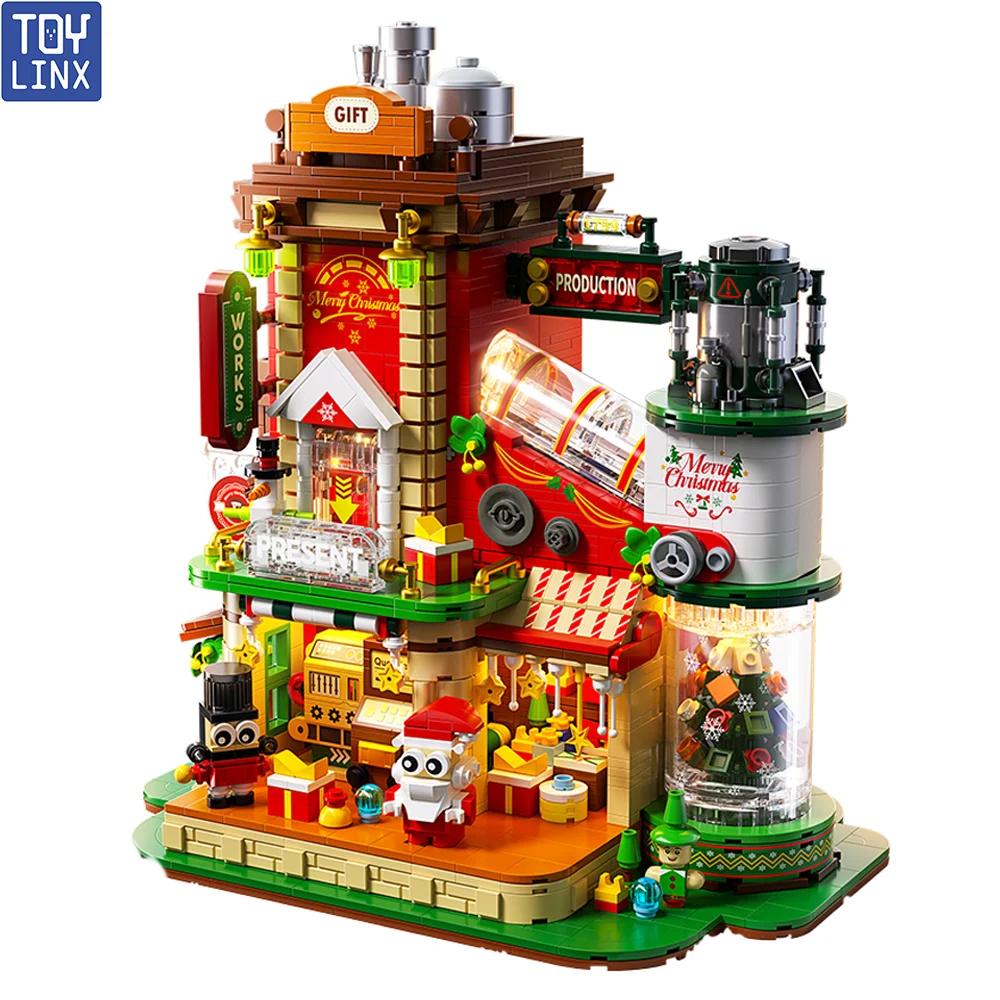 

TOYLINX 2782PCS Factory Building Block Ornament Christmas Gifts Construction Blocking Educational Toys For Children 8 Year Old