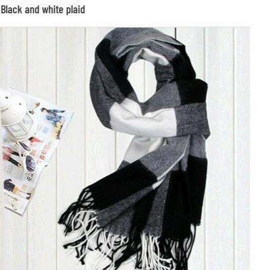 Dicker Winter-Karoschal aus Imitat-Kaschmir für Damen und Herren