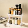 1 PC Kitchen Shelf Spice Storage Rack Double Household Countertop Organizer Drainage Cup Holder Organizer Kitchen