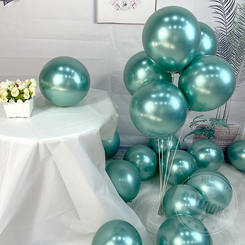 Metallic 20Pcs Balloon Decoration Wedding Christmas Valentine'S Day Anniversary New Year Scene Decor Helium Chrome Balloon