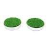2 Stück Golf Lochbecher Putting Green Metallbasis Simuliertes Rasen Putting Green Lochabdeckung für Backyard Übung