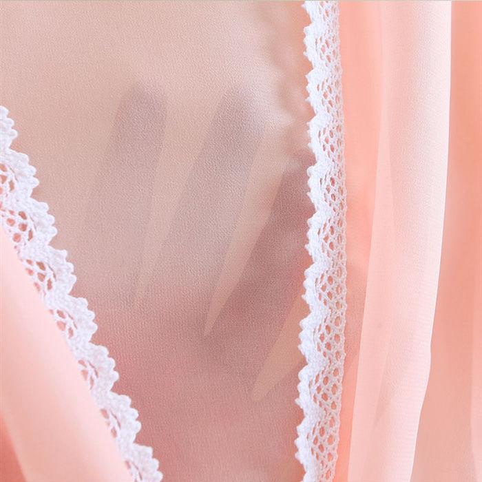 Women Summer Shawl Large Size Solid Color Lace Thin Coat Slim Elegant Versatile Chiffon Sunproof Cardigan