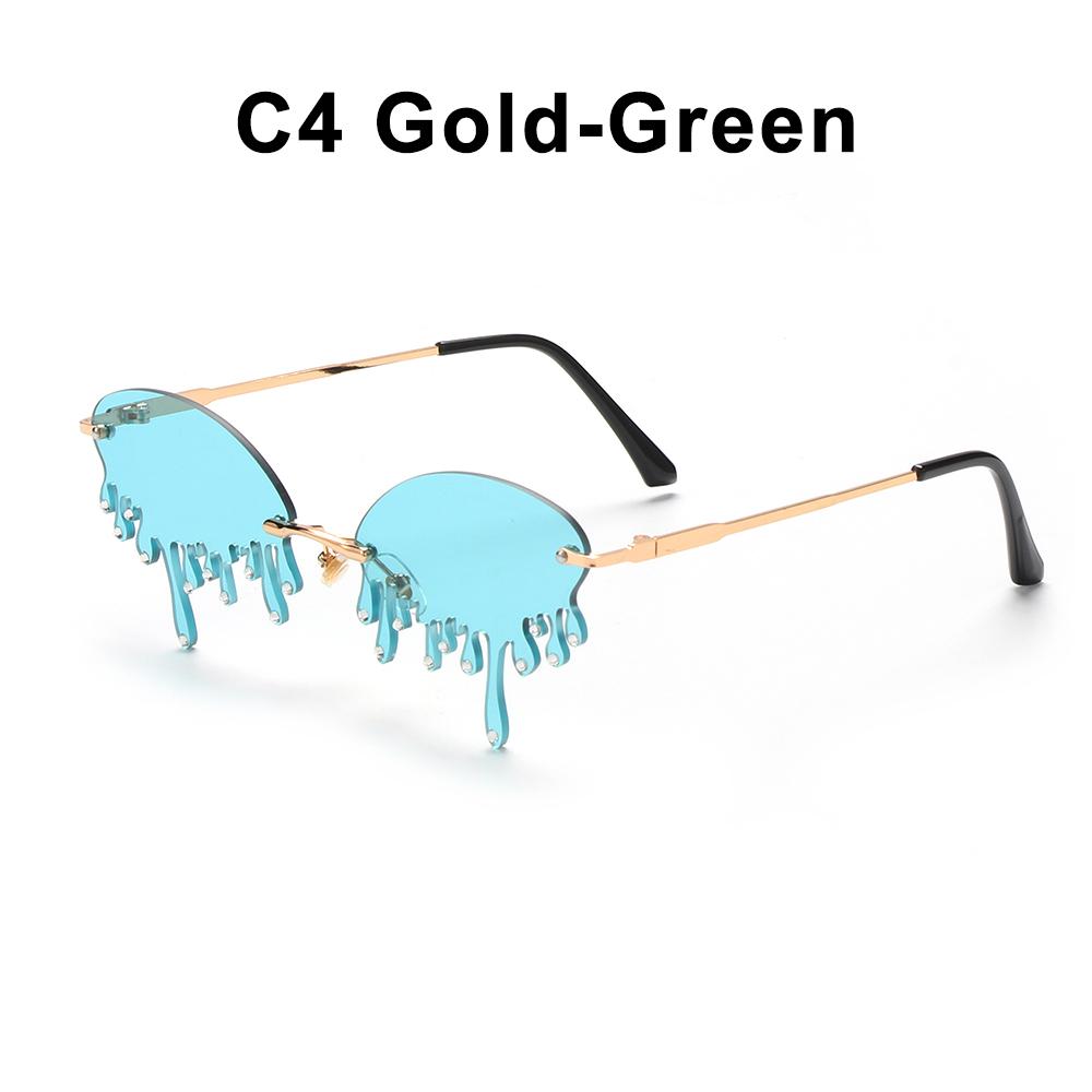 Funny Clouds Shaped Sunglasses Lightning Pendent Sunglasses Rimless Sunglasses 90s Sun Glasses Steampunk Disco Party Glasses
