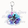 Cartoon Anime Series Helluva Blitzo Keychains Boss Keyring for Accessories Bag Pendant Key Chain Ring Jewelry Fans Friends Gifts