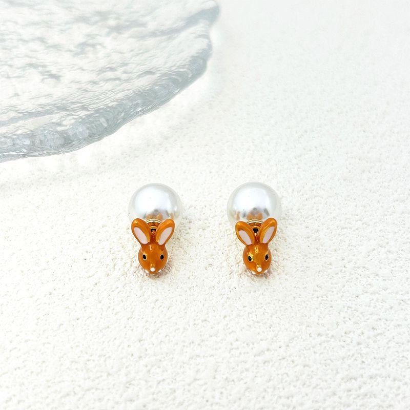Playful Delicate Rabbit Removable Earrings Stud Earrings