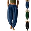 Pantaloni largi casual și la modă pentru femei, colorați, cu buzunare