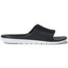 adidas Cloudfoam Suola in Gomma Comoda Antiscivolo Antiscivolo Ciabatte a Fascia Unisex Nero Bianco CM7928