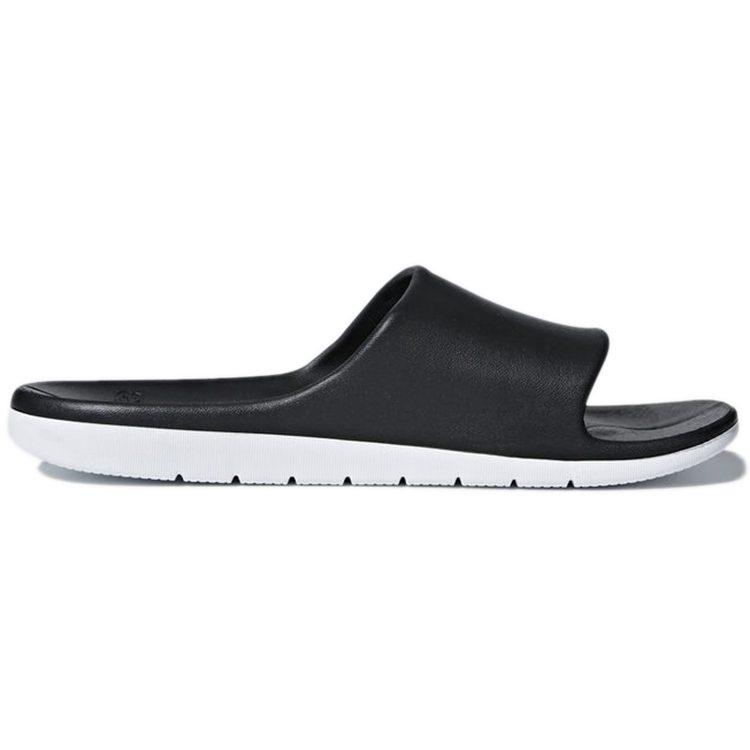 adidas Cloudfoam Suola in Gomma Comoda Antiscivolo Antiscivolo Ciabatte a Fascia Unisex Nero Bianco CM7928