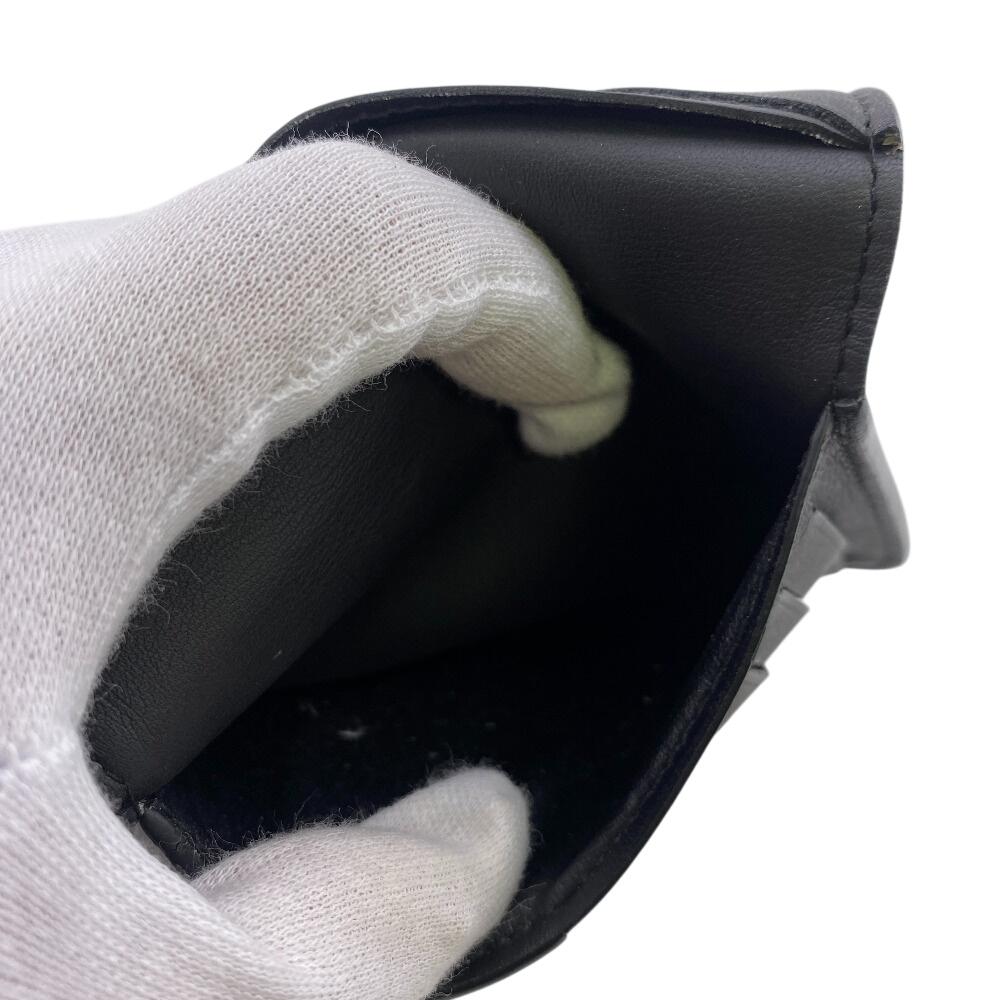 Louis Vuitton M62899 Monogram Shadow Leather Organizer Dupoch Card Case Black Leather Unisex Used