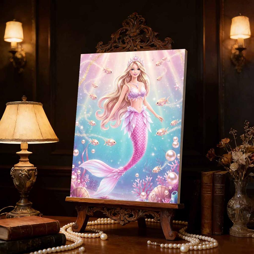 Disney Little Mermaid Ariel Series Pearl Pattern Decorations, Featuring Pearl Patterns On Them Are Very Suitable for Use As Home Decorations