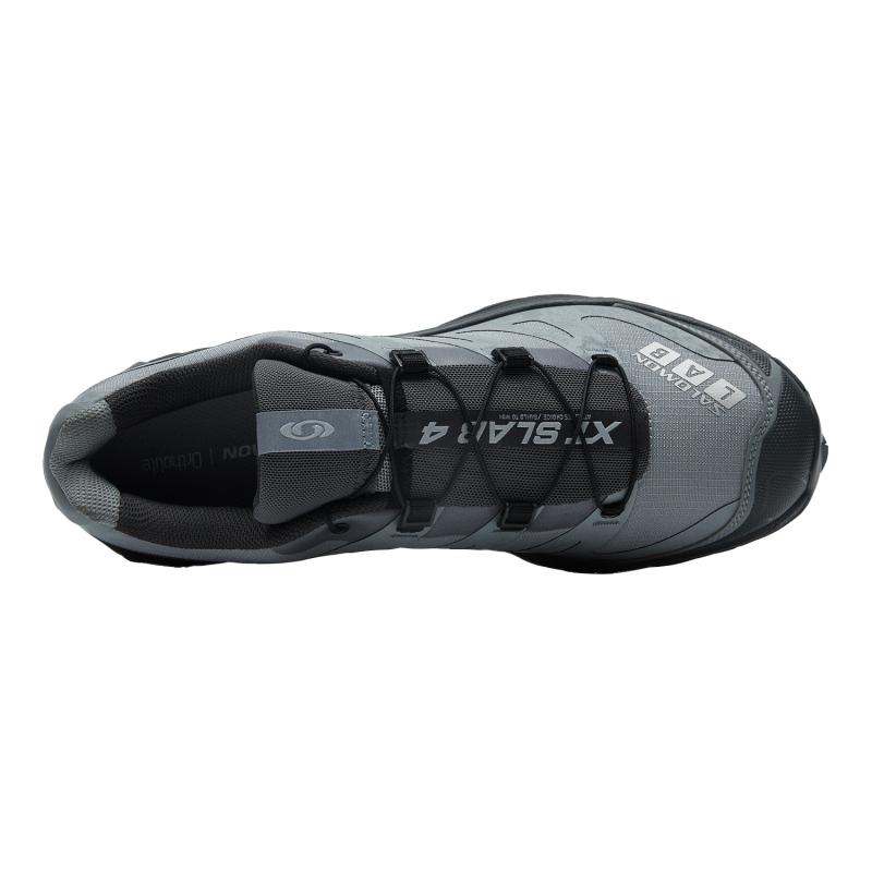 SALOMON XT 4 Running Shoes Unisex Low Top Heritage Gray/Asphalt Gray/Silver Sneakers 478769