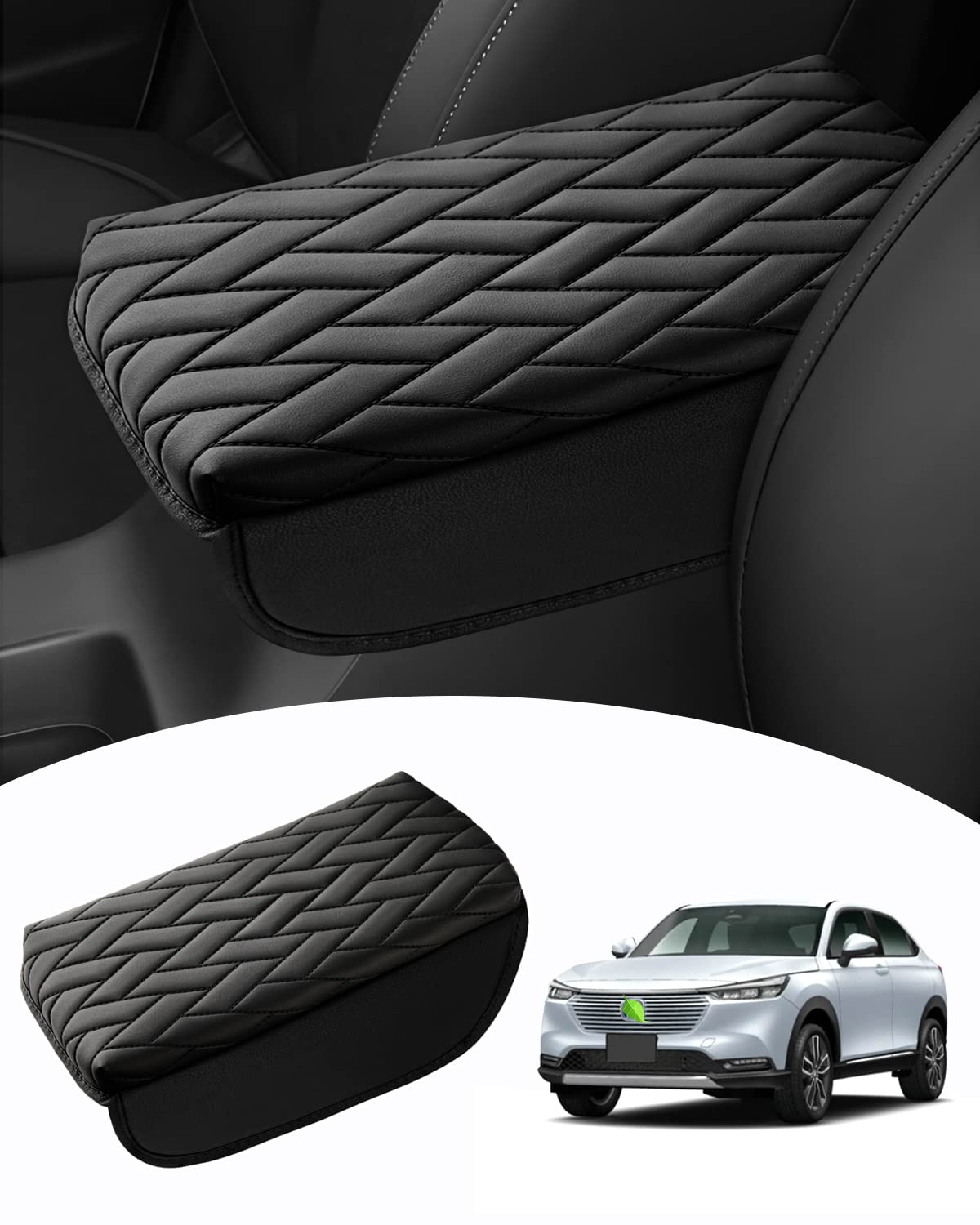 

Mozan Armrest for Honda New Vezel RV Series RV6 April 2021 Parallelogram Pattern Armrest Console Box Protective Elbow Custom Stain Custom Easy Direct