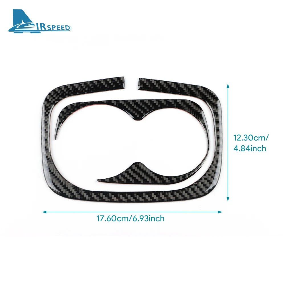 Real Soft Carbon Fiber Sticker for Acura ILX 2013 2014 2015 2016 2017 2018 2019 2020 2021 2022 LHD RHD Car Water Cup Holder Trim