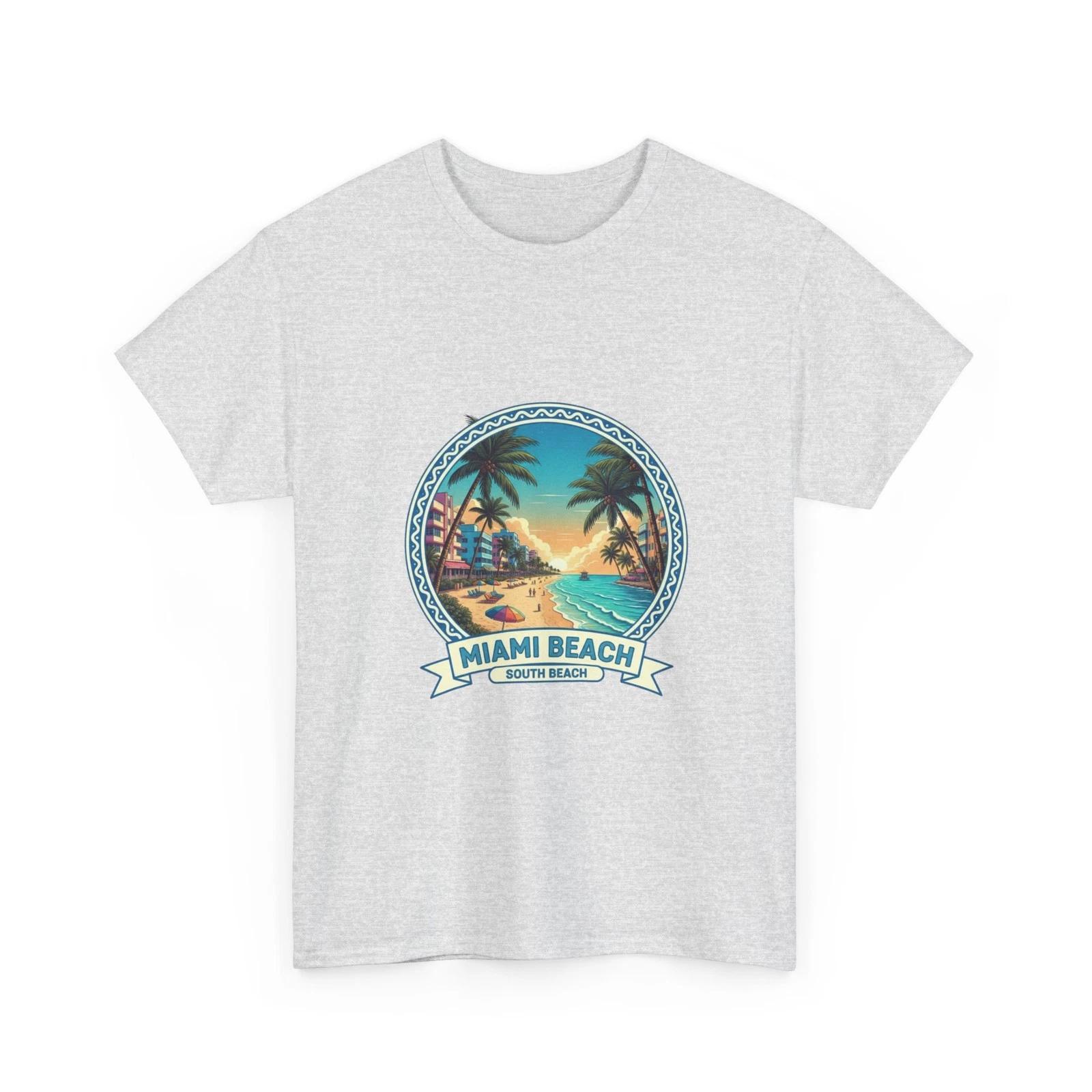 Tropical Miami Beach T-Shirt, Vacation Graphic Tee, Unisex Summer Shirt, Beach S