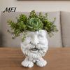 Unique Statue Planter Face Flower Pot, Head Funny Shape Personalized Plant Holder Statue, Cute Resin for Indoor Outdoor Plants Garden Decorations