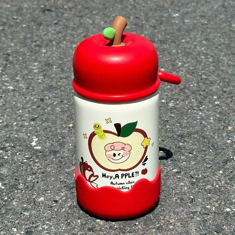 Cartoon Mini Thermos Cup for Girls - Stylish Portable Water Cup 300ml