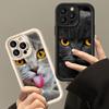LZ3 Black Cat Green Eyes Silicone Phone Case for Xiaomi 11 Lite 5G 14T Redmi 14C 13C A3 Note 12 11 9 10 13 Pro Plus Shockproof Back Cover