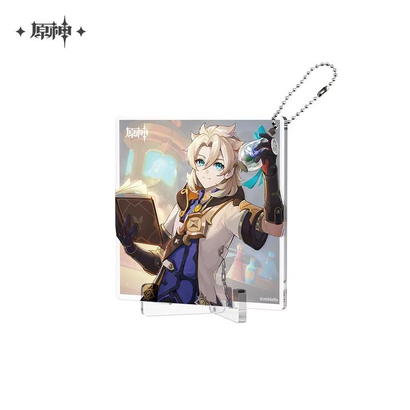 Sunsyea Genshin Impact Official Merch miHoYo Original Birthday Series Coaster Keychain Stand Kazuha Eula Ayaka Albedo