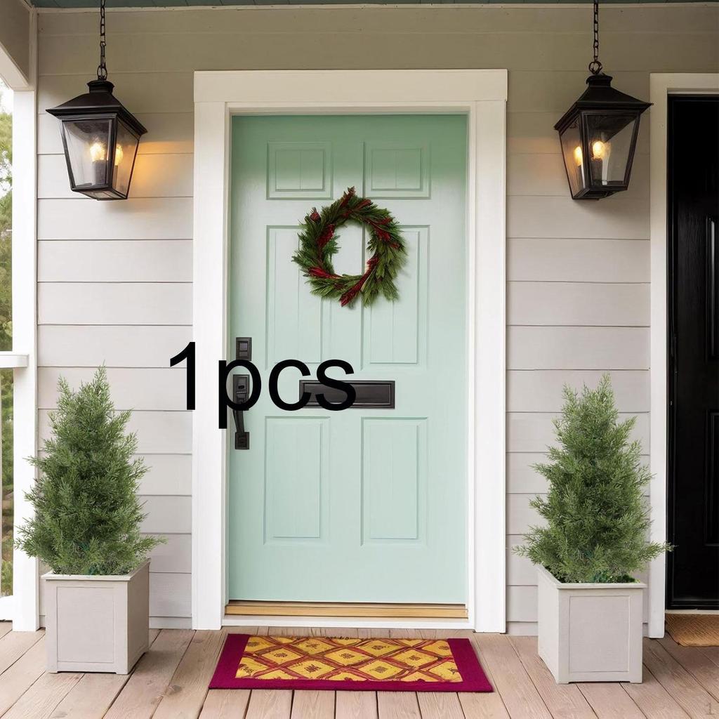 20 Inch Christmas Artificial Tree with Faux Plants PP Material Versatile Decorative Rustic