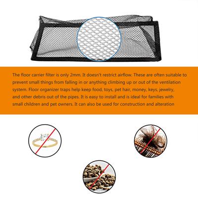1/4pcs Floor Register Trap Air Vent Filter Mesh Catcher Vent Screen Net Keeps Bugs Coin Pet Hair Food Out Home Kitchen