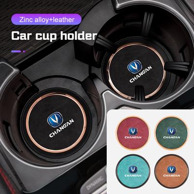 Universal Car Cup Holder Coaster Anti-slip Water-proof Cup Mat For Changan UNI-K CS35 CX70 CS85 CS55 CS75 CS15 F70 Accessories