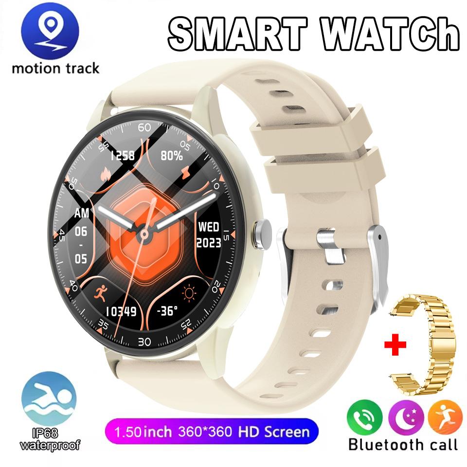 Smartwatch 1,50-Zoll HD-Bildschirm Bluetooth-Anruf Benachrichtigung IP68 Wasserdicht Multi-Sport-Modus Smartwatch Herren Damen