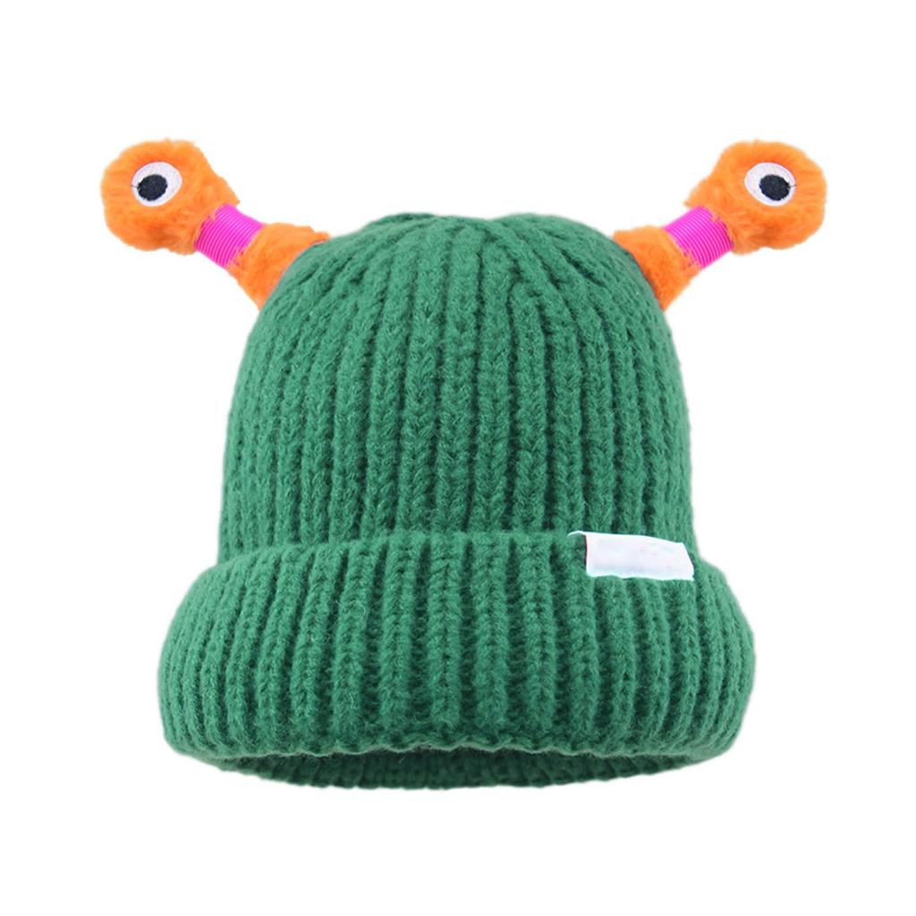 Winter Light-up Antenna Baby Knitted Hat, Cute Cartoon Knitted Cap, Windproof Baby Hat For Children And Infants