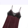 2024 Winter Women's European & American Style Lace-Trim Lingerie Dress