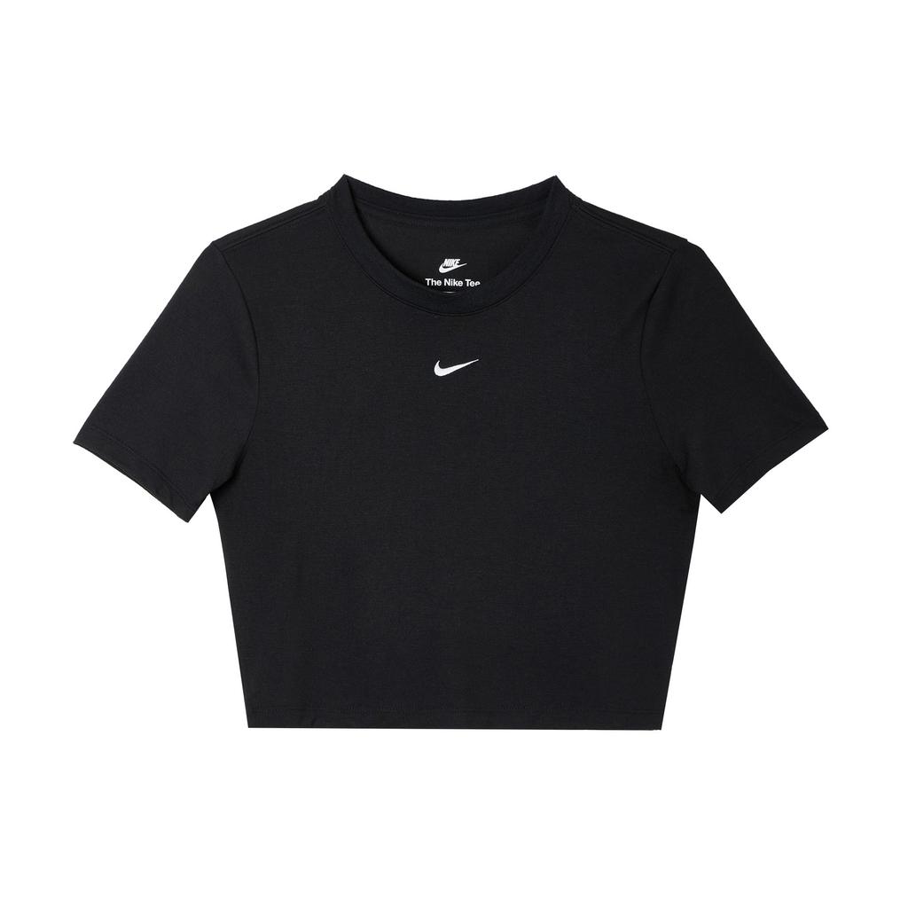 Nike Sportswear Essential Women's Slim-Fit Crop T-Shirt Black FB2874-010