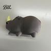 Dog Chew Toy Pet Toys Rhino Shape with Sound Design Flexible Bite-Resistant Bite-resistant Latex Teeth Cleaning Relieve Anxiety Shaped