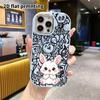 Phone Case: 2D Flat Design Suitable for iPhone 18 17 16 15 14 13 Pro Protective Case, Couple Style, Little White Rabbit, Christmas and Halloween Gifts