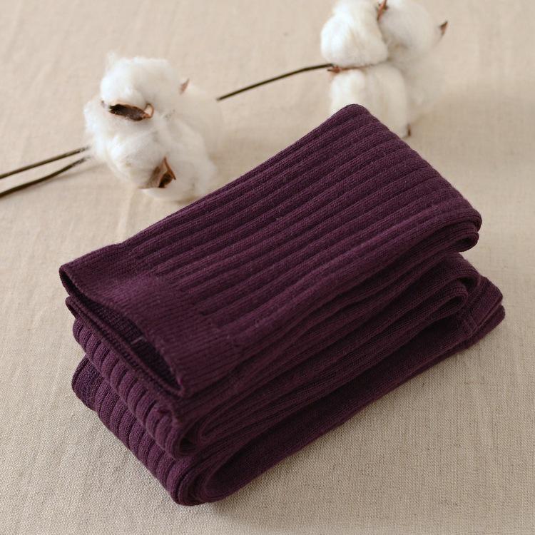 

Korean Style Stripe Cotton Pantyhose for Kids – Combed Cotton Leggings L (3-5 years) фиолетовый