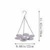 Metal Tray Hanging Bird Feeder Large Capacity Bird Bath Parrot Feeding Station  Garden Decoration