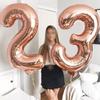 40Inch Big Foil Birthday Balloons Helium Number Balloon 0-9 Happy Birthday Wedding Party Decorations Shower Large Figures Globos