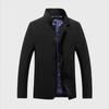 Men's High-Grade Mid-Length Casual Windbreaker Lapel Jacket for Spring, Summer, and Autumn