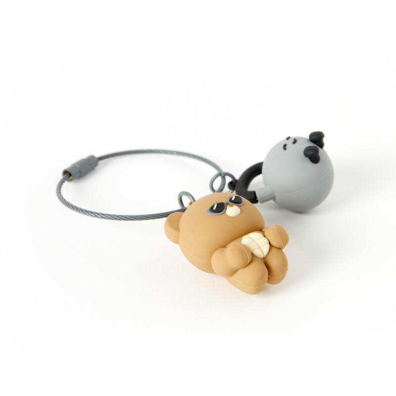 Hipster Bear Doll Deukgeun Keychain Set (16013922)